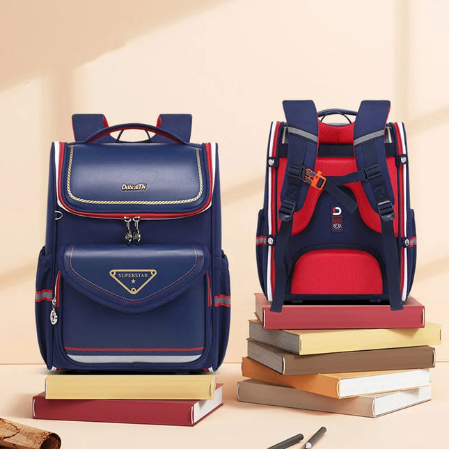 Rucksack blau - Reflektierend für Grundschüler