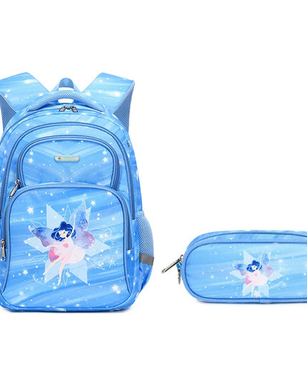 Rucksack-Set blau feen motiv - Oxford-Stoff, Polyester