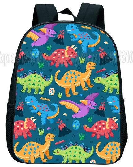Dino Rucksack Kita - Blau, Wasserdichtes Nylon