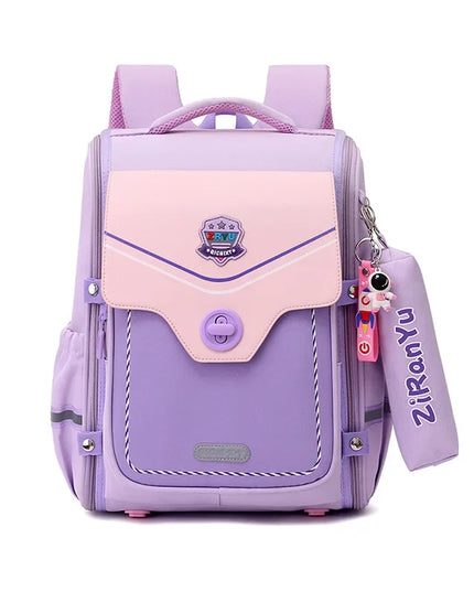 Lila Rucksack Mädchen Astronaut - Wasserdichtes Nylon