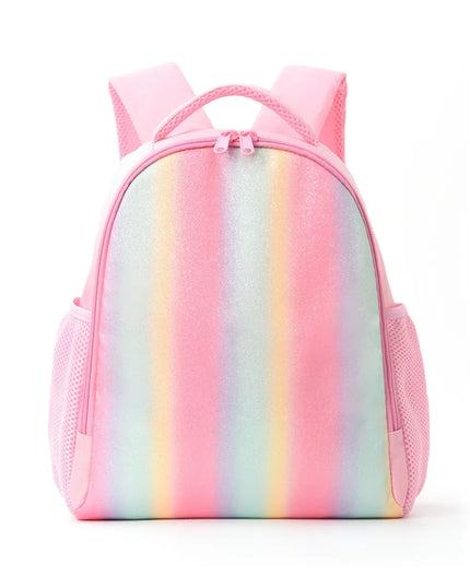 Regenbogen Rucksack Kindergarten - Polyester Glitzer