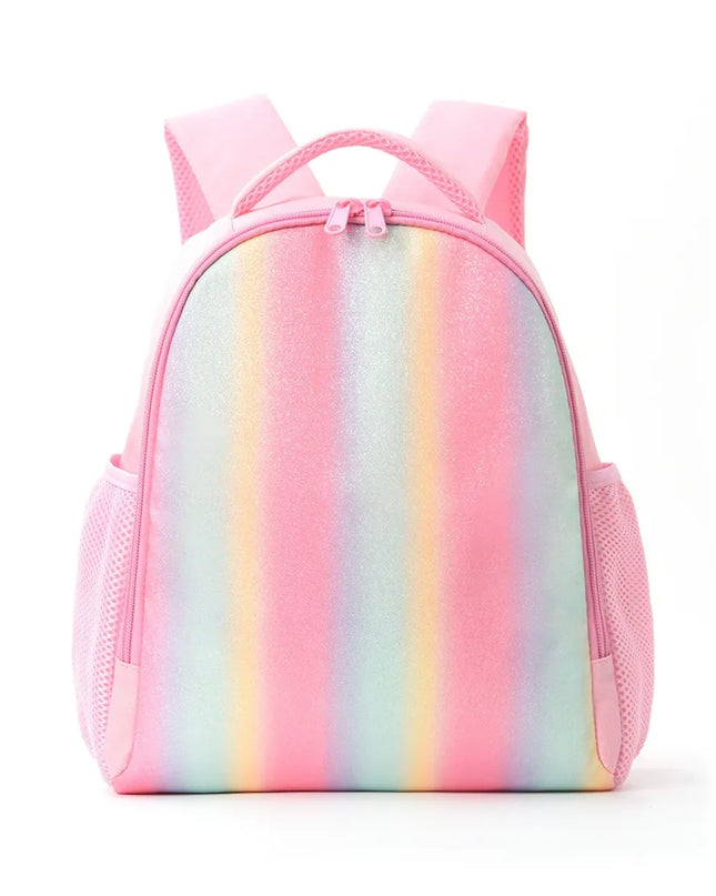 Regenbogen Rucksack Kindergarten - Polyester Glitzer