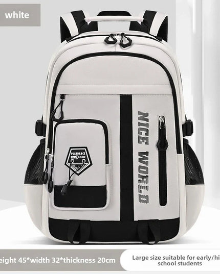 Rucksack Jungs - Schwarz, wasserdichtes Nylon