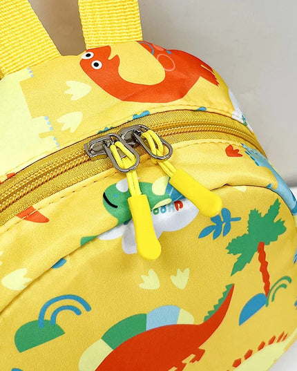 Rosa Kita Rucksack mit Dinosaurier-Füßen - Wasserfest