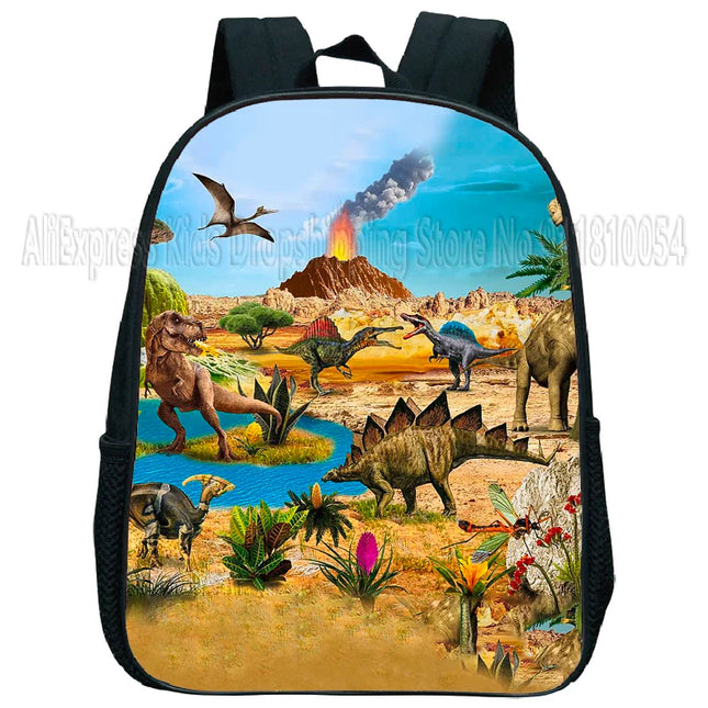 Grüner Rucksack Kita - Cooler Dino-Begleiter