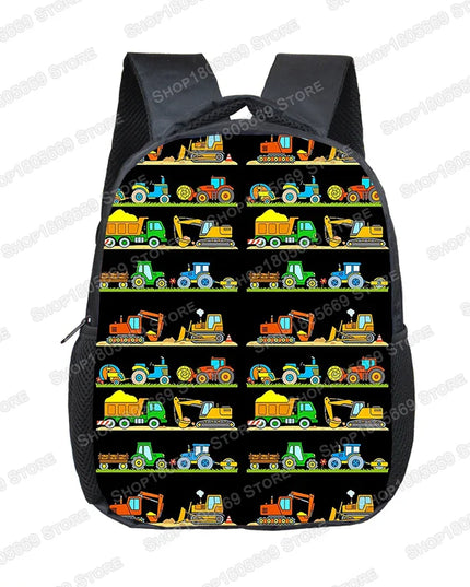 Gelb Rucksack Jungen - Für Bau-Abenteuer mit Bagger