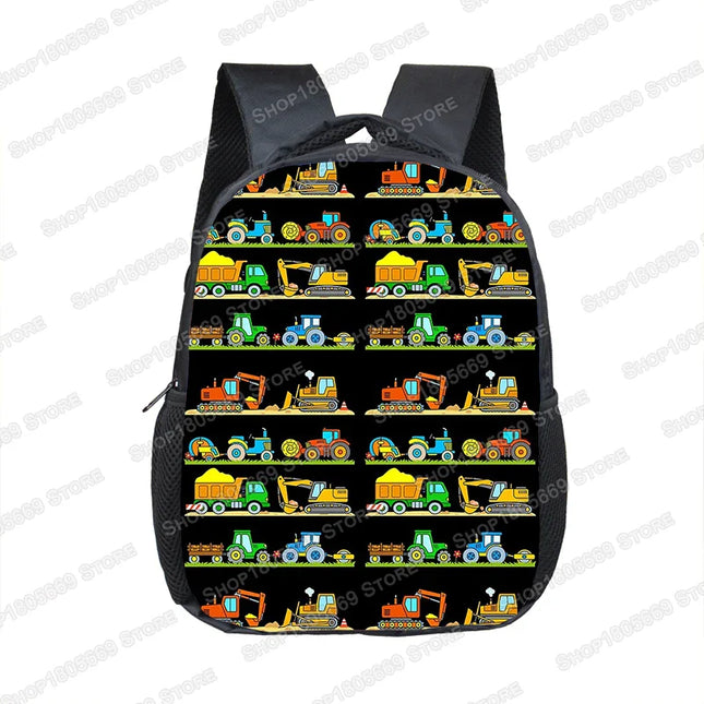 Gelb Rucksack Jungen - Für Bau-Abenteuer mit Bagger