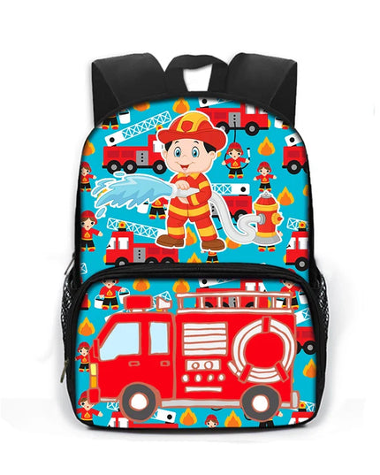 Blauer Rucksack Feuerwehr Grundschule - Polyester für Kinder