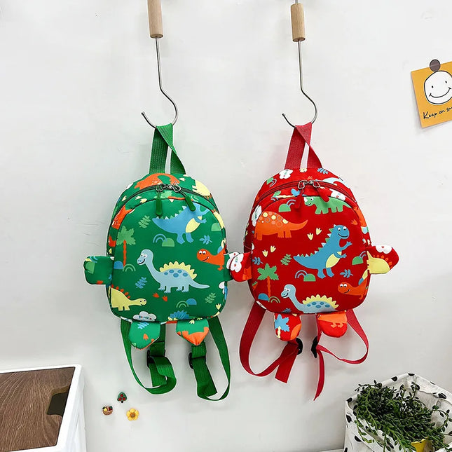 Gelber Kita Rucksack mit Dinosaurier - für Jungen & Mädchen