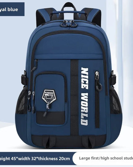 Rucksack Jungen Königsblau - Wasserdicht aus Nylon