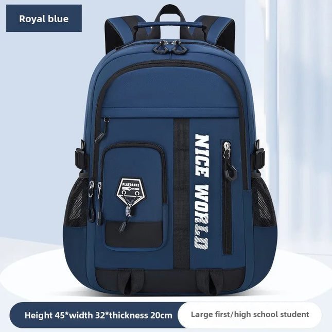 Rucksack Jungen Königsblau - Wasserdicht aus Nylon