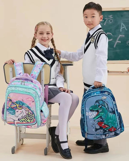 Rucksack-Set multicolor - Einhorn Glitzer für Kinder