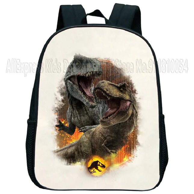Jurassic World Rucksack Kita - Schwarz, Dinosaurier-Motiv