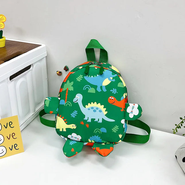 Kita Rucksack mit 3D Dinosaurier Gliedmaßen Grün - Nylon