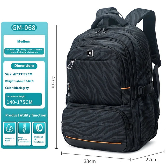 Blauer Rucksack Jungen - Ergonomisch & Wasserdicht