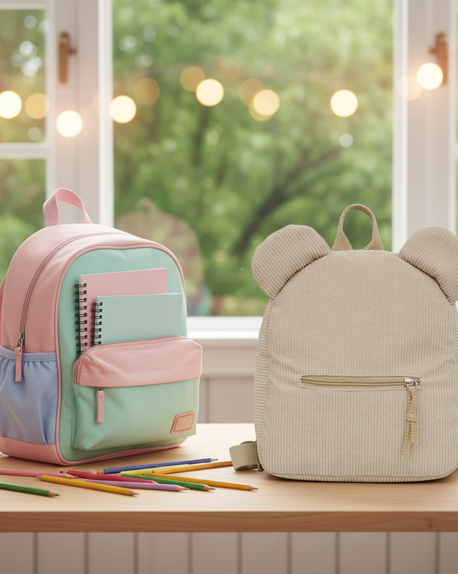 beiger-bren-rucksack-grundschule - lifestyle
