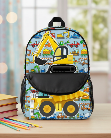 blauer-rucksack-baustellenfahrzeuge-grundschule - lifestyle