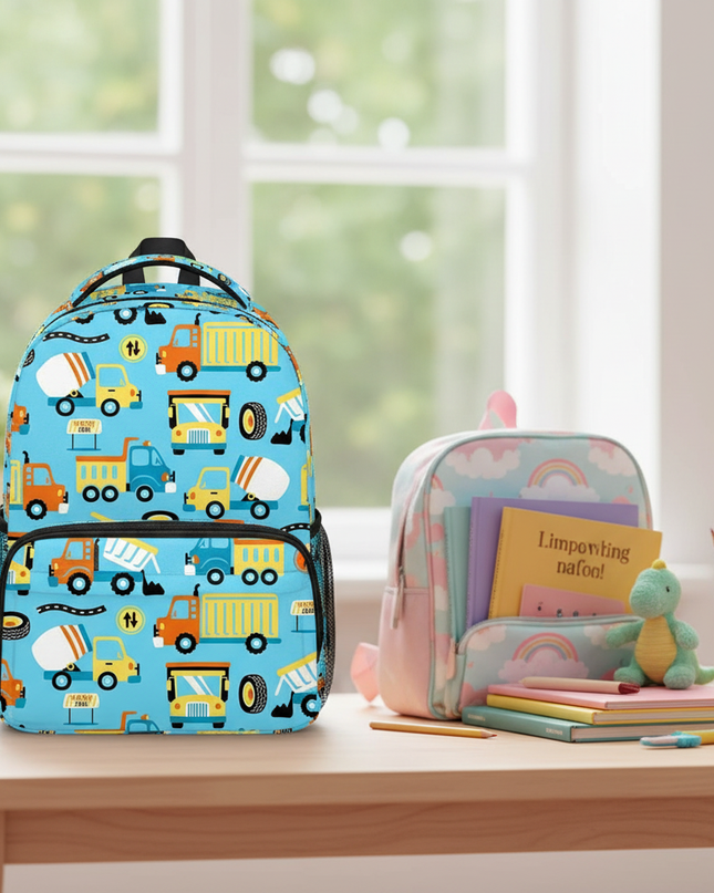cartoon-police-car-school-bus-print-backpack-for-teenagers-excavator-truck-children-daypack-kindergarten-bags-student-book-bag-14 - lifestyle