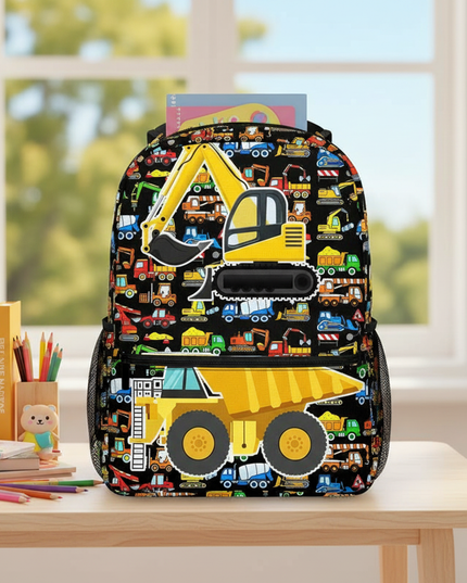 cartoon-police-car-school-bus-print-backpack-for-teenagers-excavator-truck-children-daypack-kindergarten-bags-student-book-bag-16 - lifestyle