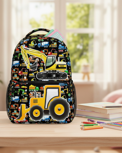 cartoon-police-car-school-bus-print-backpack-for-teenagers-excavator-truck-children-daypack-kindergarten-bags-student-book-bag-5 - lifestyle