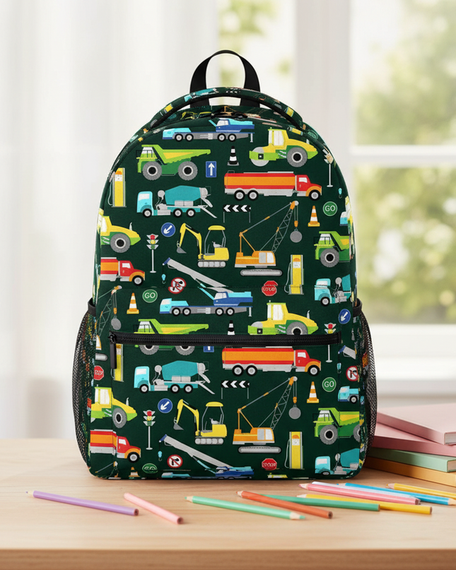 dunkelgrner-rucksack-baustellenfahrzeuge-grundschule - lifestyle