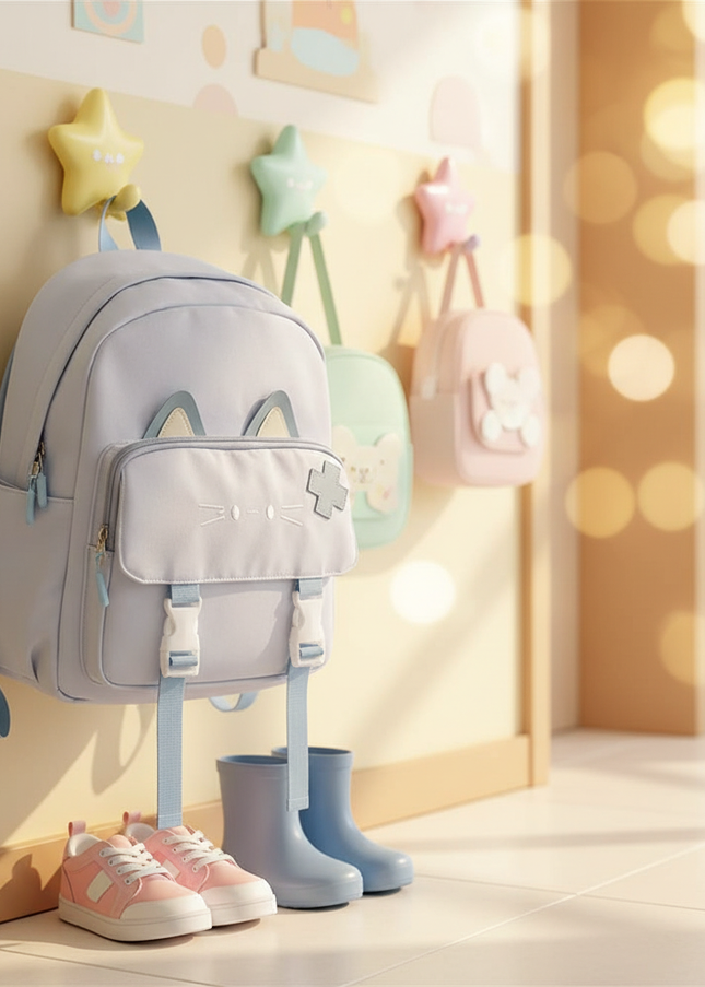 hellblauer-kita-rucksack-mit-katzenohren - lifestyle