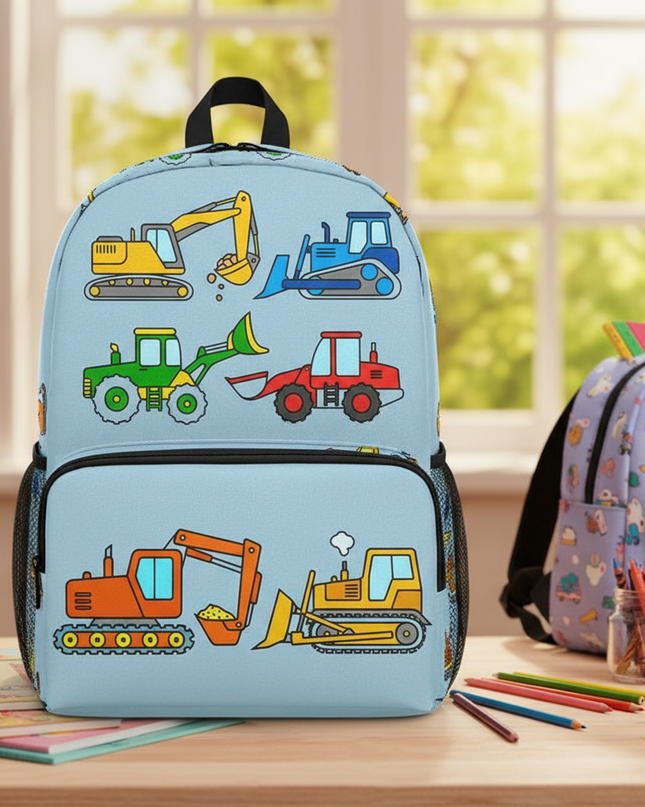 hellblauer-rucksack-baustellenfahrzeuge-grundschule - lifestyle