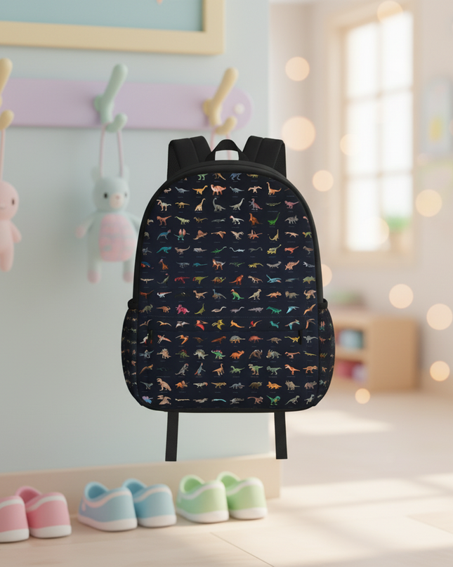 kita-rucksack-mit-bunten-dinosauriern - lifestyle