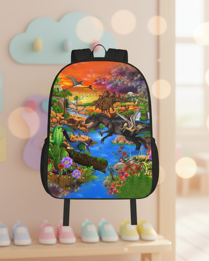 kita-rucksack-mit-lebhaftem-dinosaurier-motiv - lifestyle