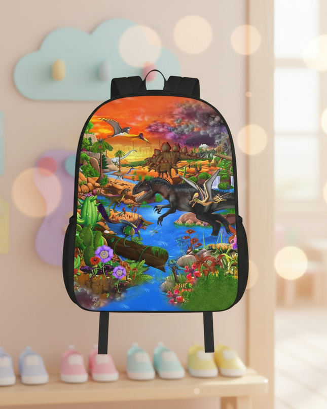 kita-rucksack-mit-lebhaftem-dinosaurier-motiv - lifestyle