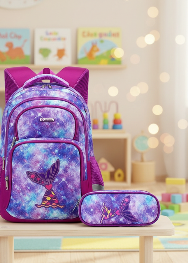 lila-meerjungfrau-rucksack-kindergarten - lifestyle