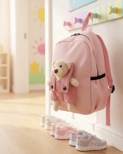 personalized-name-cute-bear-toddler-backpack-lightweight-waterproof-kindergarten-bag-preschool-bag-for-kids-gifts-2-5-years-4 - lifestyle
