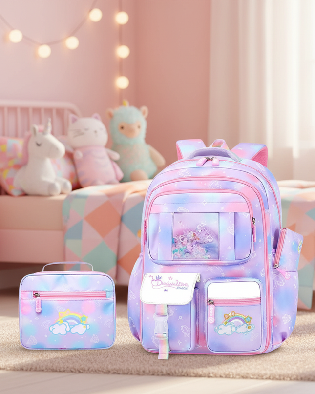 rucksack-set-mdchen-regenbogen-einhorn - lifestyle