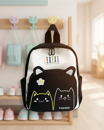 schwarz-weier-kita-rucksack-mit-katzenmotiv - lifestyle