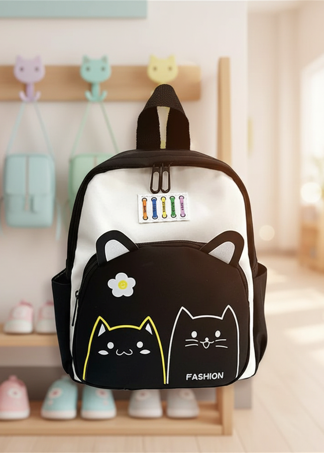 schwarz-weier-kita-rucksack-mit-katzenmotiv - lifestyle