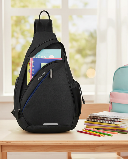 schwarze-umhngetasche-mit-usb-anschluss - lifestyle