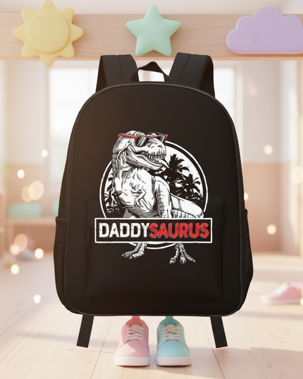 schwarzer-daddysaurus-rucksack-kita - lifestyle