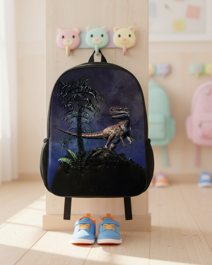 schwarzer-dinosaurier-rucksack-kita - lifestyle