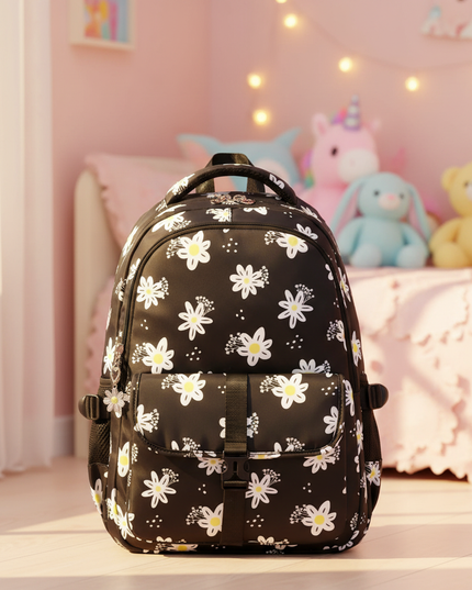 schwarzer-rucksack-mdchen-blumen - lifestyle