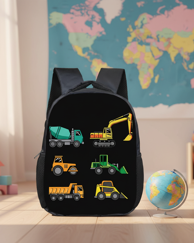 truck-ambulance-car-tractor-backpack-childrens-12-inch-kindergarten-school-bag-cartoon-printing-excavator-backpack-18 - lifestyle
