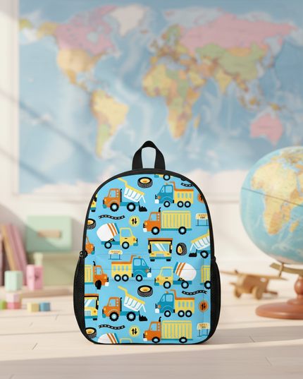 truck-ambulance-car-tractor-backpack-childrens-12-inch-kindergarten-school-bag-cartoon-printing-excavator-backpack-20 - lifestyle