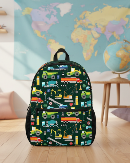truck-ambulance-car-tractor-backpack-childrens-12-inch-kindergarten-school-bag-cartoon-printing-excavator-backpack-4 - lifestyle